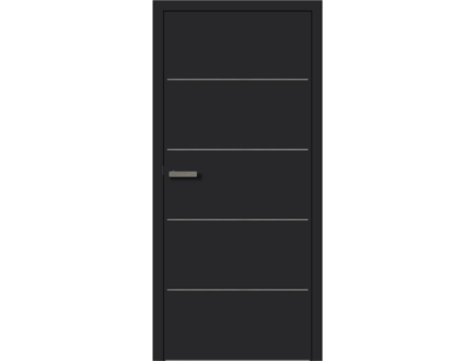 Vrata aura crni inox
