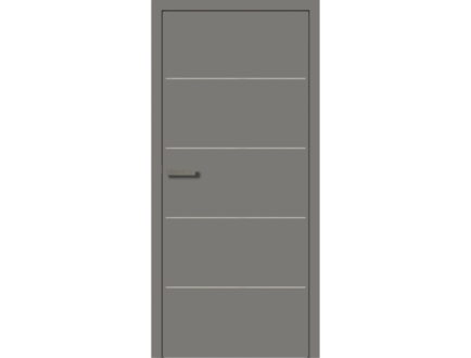 Vrata Staubgrau inox skrita