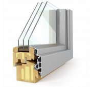 Lesena okna PASIVNO SOLUTION 92 Elegant